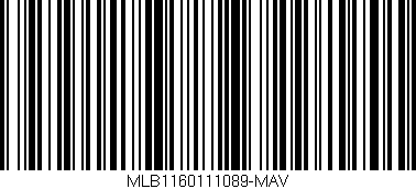 Código de barras (EAN, GTIN, SKU, ISBN): 'MLB1160111089-MAV'