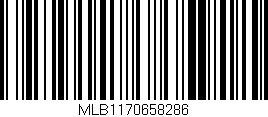 Código de barras (EAN, GTIN, SKU, ISBN): 'MLB1170658286'