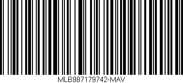 Código de barras (EAN, GTIN, SKU, ISBN): 'MLB987179742-MAV'