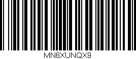 Código de barras (EAN, GTIN, SKU, ISBN): 'MN6XUNQX9'