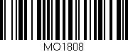 Código de barras (EAN, GTIN, SKU, ISBN): 'MO1808'