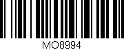 Código de barras (EAN, GTIN, SKU, ISBN): 'MO8994'