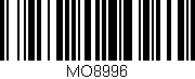 Código de barras (EAN, GTIN, SKU, ISBN): 'MO8996'