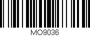 Código de barras (EAN, GTIN, SKU, ISBN): 'MO9036'