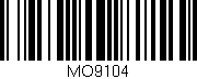Código de barras (EAN, GTIN, SKU, ISBN): 'MO9104'