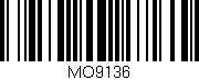 Código de barras (EAN, GTIN, SKU, ISBN): 'MO9136'