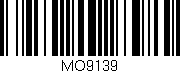 Código de barras (EAN, GTIN, SKU, ISBN): 'MO9139'