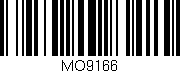 Código de barras (EAN, GTIN, SKU, ISBN): 'MO9166'