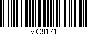 Código de barras (EAN, GTIN, SKU, ISBN): 'MO9171'