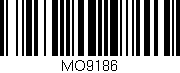 Código de barras (EAN, GTIN, SKU, ISBN): 'MO9186'
