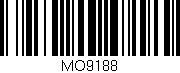 Código de barras (EAN, GTIN, SKU, ISBN): 'MO9188'