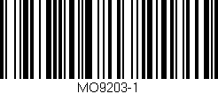 Código de barras (EAN, GTIN, SKU, ISBN): 'MO9203-1'