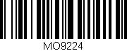 Código de barras (EAN, GTIN, SKU, ISBN): 'MO9224'