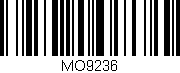 Código de barras (EAN, GTIN, SKU, ISBN): 'MO9236'
