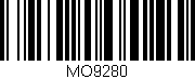 Código de barras (EAN, GTIN, SKU, ISBN): 'MO9280'
