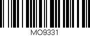 Código de barras (EAN, GTIN, SKU, ISBN): 'MO9331'