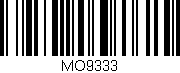 Código de barras (EAN, GTIN, SKU, ISBN): 'MO9333'