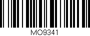 Código de barras (EAN, GTIN, SKU, ISBN): 'MO9341'