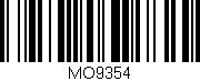 Código de barras (EAN, GTIN, SKU, ISBN): 'MO9354'