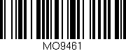 Código de barras (EAN, GTIN, SKU, ISBN): 'MO9461'