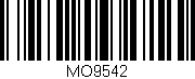 Código de barras (EAN, GTIN, SKU, ISBN): 'MO9542'