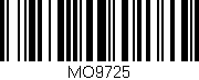 Código de barras (EAN, GTIN, SKU, ISBN): 'MO9725'