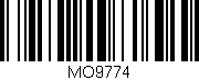 Código de barras (EAN, GTIN, SKU, ISBN): 'MO9774'