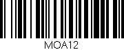 Código de barras (EAN, GTIN, SKU, ISBN): 'MOA12'