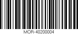 Código de barras (EAN, GTIN, SKU, ISBN): 'MOR-40200004'
