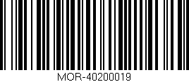 Código de barras (EAN, GTIN, SKU, ISBN): 'MOR-40200019'