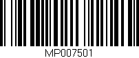 Código de barras (EAN, GTIN, SKU, ISBN): 'MP007501'