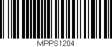 Código de barras (EAN, GTIN, SKU, ISBN): 'MPPS1204'