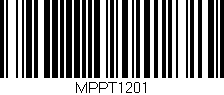 Código de barras (EAN, GTIN, SKU, ISBN): 'MPPT1201'