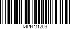 Código de barras (EAN, GTIN, SKU, ISBN): 'MPRG1206'