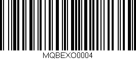 Código de barras (EAN, GTIN, SKU, ISBN): 'MQBEXO0004'