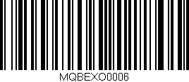 Código de barras (EAN, GTIN, SKU, ISBN): 'MQBEXO0006'