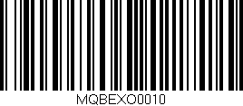 Código de barras (EAN, GTIN, SKU, ISBN): 'MQBEXO0010'