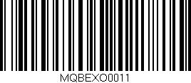 Código de barras (EAN, GTIN, SKU, ISBN): 'MQBEXO0011'
