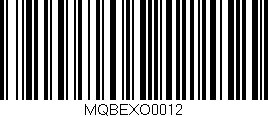 Código de barras (EAN, GTIN, SKU, ISBN): 'MQBEXO0012'