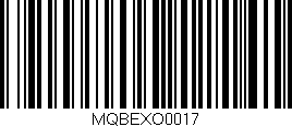 Código de barras (EAN, GTIN, SKU, ISBN): 'MQBEXO0017'