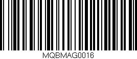 Código de barras (EAN, GTIN, SKU, ISBN): 'MQBMAG0016'