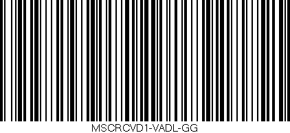 Código de barras (EAN, GTIN, SKU, ISBN): 'MSCRCVD1-VADL-GG'
