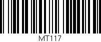 Código de barras (EAN, GTIN, SKU, ISBN): 'MT117'