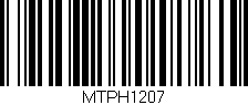 Código de barras (EAN, GTIN, SKU, ISBN): 'MTPH1207'