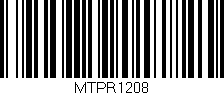 Código de barras (EAN, GTIN, SKU, ISBN): 'MTPR1208'