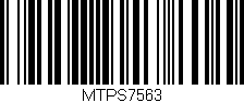 Código de barras (EAN, GTIN, SKU, ISBN): 'MTPS7563'
