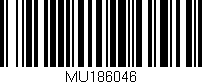 Código de barras (EAN, GTIN, SKU, ISBN): 'MU186046'