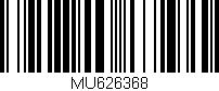Código de barras (EAN, GTIN, SKU, ISBN): 'MU626368'