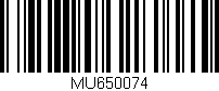 Código de barras (EAN, GTIN, SKU, ISBN): 'MU650074'