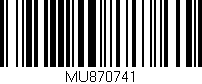 Código de barras (EAN, GTIN, SKU, ISBN): 'MU870741'